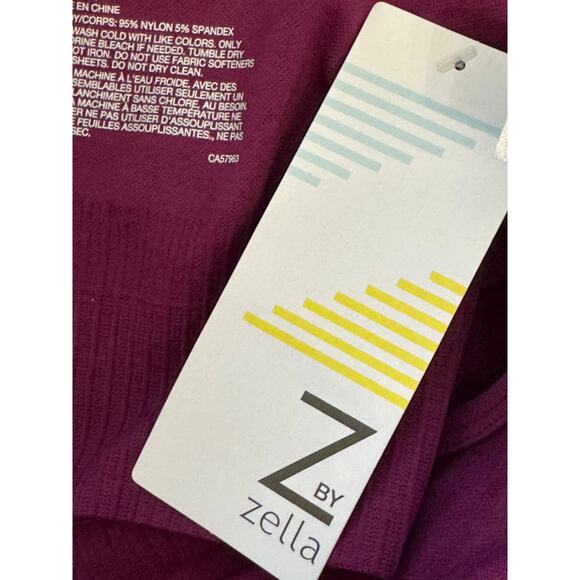 New ~ ZELLA ~ One Shoulder Seamless Sports Bra Size M - Picture 5 of 6